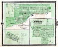 Fort Madison, Bloomfield, Mechanicsville, Iowa 1875 State Atlas